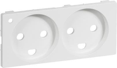 hvid jord med 2-pol modul lampe led med m 2 stikkontakt for afdkning fuga
