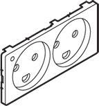 koksgr jord med 2-pol modul lampe led med m 2 stikkontakt for afdkning fuga