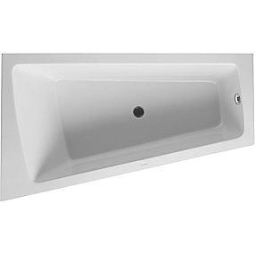 integrated with left corner hvid mm 1000 x 1700 paiova bathtub duravit