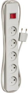 lysegr ledning meter 5 1 og afbryder med jord uden lk 5-stikdse