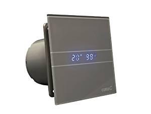 slvgr 100mm 150x150mm glasfront m timer og hygrostat m gsth e-100 ventilator fugtstyret cata