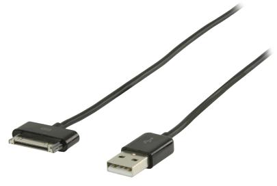 sort m 00 2 han a usb - 30-pin stik apple opladerkabel