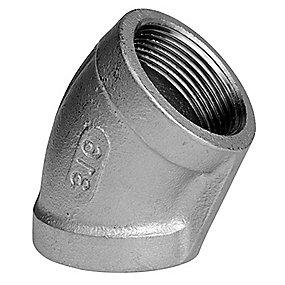 316 aisi rustfri stbt 45 muffe-muffe 1 vinkel