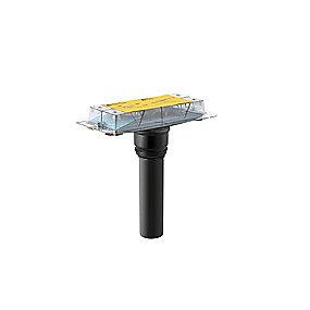 gulvet gennem installation til indbygningsdel cleanline geberit
