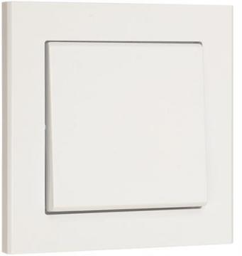 84x84mm hvid korrespondance 1-pol afbryder euro optima