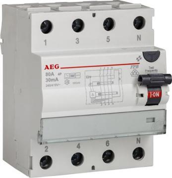 rel hpfi - b type 30ma 4p 40a dc ac fejlstrmsafbryder aeg