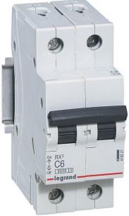 rx3 - 6ka modul 2 n 1p 10a c automatsikring legrand