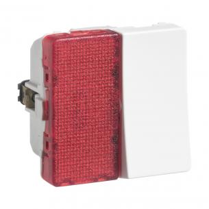 hvid - 16a lampe med polet 1 afbryder fuga lk