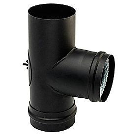 rgrr sort ovntilslut modsat renselem sodskl ovntilslut m 90 t-stykke mm 100 metalbestos
