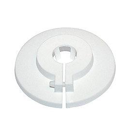 55mm  to-delt mm 20 hvid plastroset