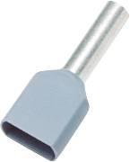 terminalrr - mm2 75 2x0 gr ledningstylle dobbelt isoleret