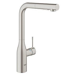 supersteel - udtrkstud med etgrebskkkenbatteri essence grohe