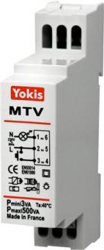 led 250w og 500w din-skinne til mtv500m stop start soft med lysdmper