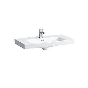 lcc porceln hvid hanehul med 800x420mm hndvask pro-n laufen