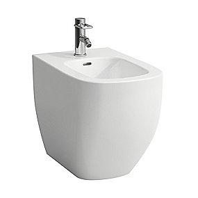 porceln hvid midt hanehul med gulvstende bidet palomba laufen