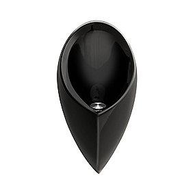 black deep glasfiber tilslutning horisontal med urinal gh-8-s9005 admiral uridan