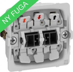 afdkning uden sljfeklemme m 250v 16a polet 1 afbryder fuga lk