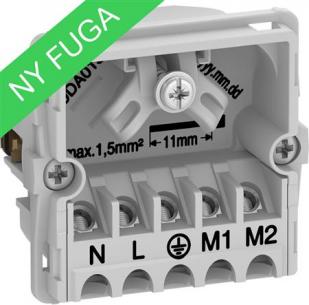 afdkning uden - model nye - vg til 5-polet hvid 50x50mm lampeudtag fuga lk