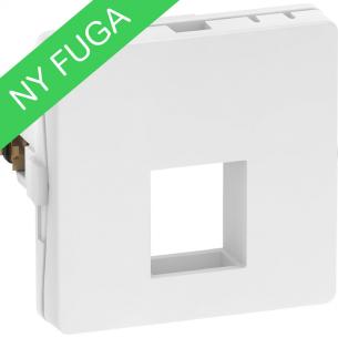 hvid konnektor 1xkeystone f modul 1 t1 dataudtag fuga lk