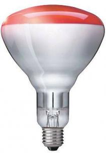 varmelampe rd e27 br125 ir250rh 250w infrard philips