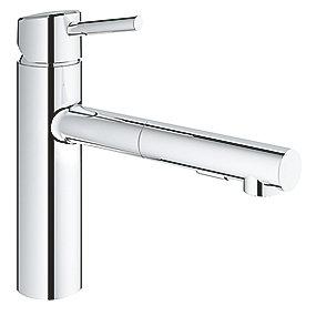 krom tud 202mm udtrksbruser med kkkenarmatur concetto grohe