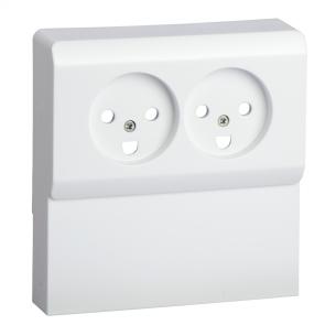 lysegr dobbelt stikkontakt panel til afdkning 66 opus lk