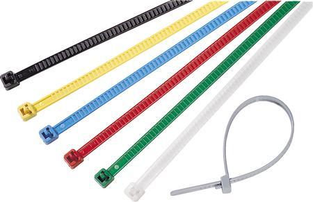 5x100mm 2 strips kabelbindere orange