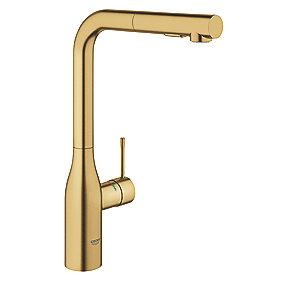 sunrise cool brstet - udtrkstud og l-tud med kkkenbatteri essence grohe