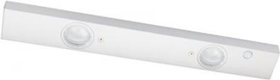 knap off on 2xled armatur underskabs led
