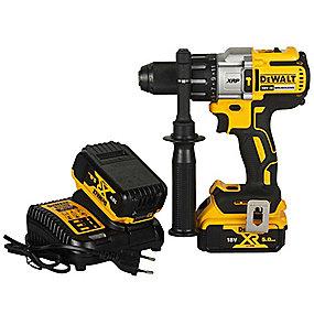 lader inkl batteri 0ah 2x5 med tstak gears 3 xrp 18v slagboremaskine dcd996p2-qw dewalt