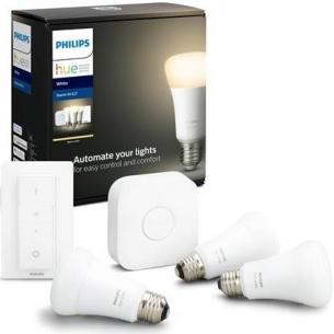 lysdmper og brigde prer led e27 5w 9 stk 3 med startst white hue philips