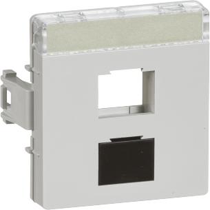 lysegr modul 1 rj45 keystone 2x for dataudtag line clic lk