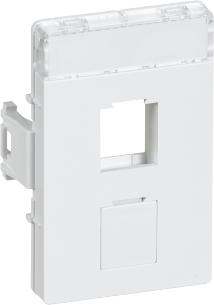 109y6693 hvid modul 1 rj45 keystone 2x for dataudtag line clic lk