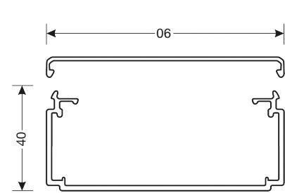 40x90mm perlehvid lf40090 kabelkanal