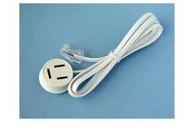 hvid - 30cm polet 3 rj45 patchkabel telefon
