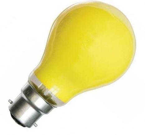 gldepre b22 25w gul farvede standard
