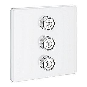 3sc glas hvidt st kontrol volume triple smartcontrol grohe