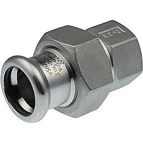 m-bakke 4 3 x mm 22 muffe med union press rustfri xpress vsh