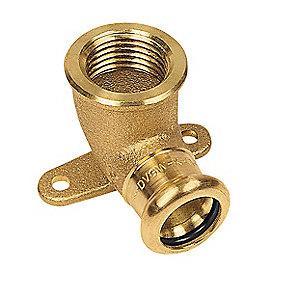 muffe og gevind indvendigt med 90 mm 15 - 2 1 dkvinkel press cu kobber