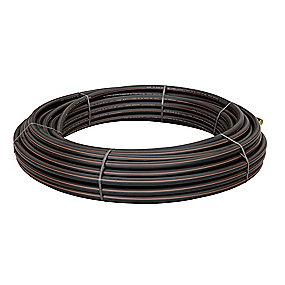 en12201 meter 100 a rulle stribe brun med sort pe100-sdr17 pn10 mm 0 3 x 50 pe-rr uponor