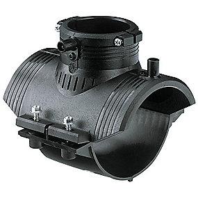 modulsystem til pe100-sdr11 pn16 mm 200-63 el-anboringssadel pe plus elgef fischer georg