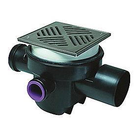 rist ramme rustfri og vandls klapper 2 m hjvandslukke m 110mm gulvaflb kessel lauridsen