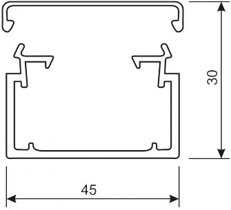 30x45mm perlegr lf30045 kabelkanal