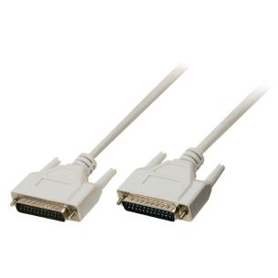 elfenbensfarvet m 00 3 han 25-pin d-sub - han 25-pin d-sub seriekabel