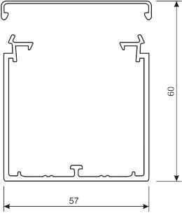 60x60mm perlegr lf60060 kabelkanal