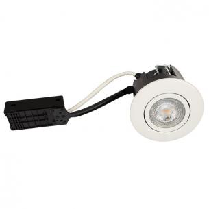 rund hvid mat ip44 370lm 2700k 5w gu10 flimmerfri dmpbar 230v install quick luna