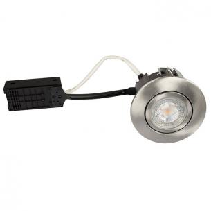 rund alu brstet ip44 385lm 3000k 5w gu10 flimmerfri dmpbar 230v install quick luna