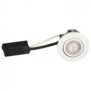 rund hvid ss316 ip44 385lm 3000k 5w gu10 flimmerfri dmpbar 230v install quick luna