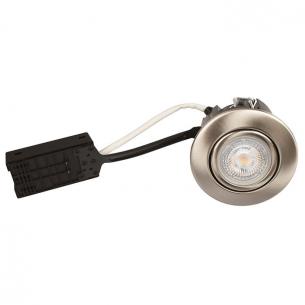 rund stl brstet ss316 ip44 385lm 3000k 5w gu10 flimmerfri dmpbar 230v install quick luna