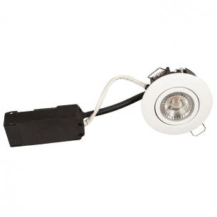 hvid mat - dmpbar ra95 lumen 350 2700k 2w 6 led flimmerfri 88mm lp luna - products scan